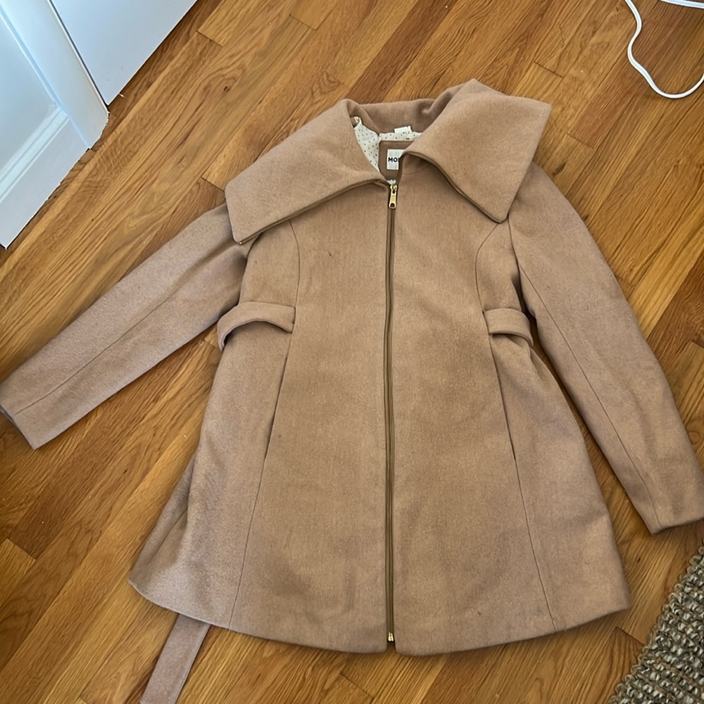 Momo maternity wool brown maternity coat